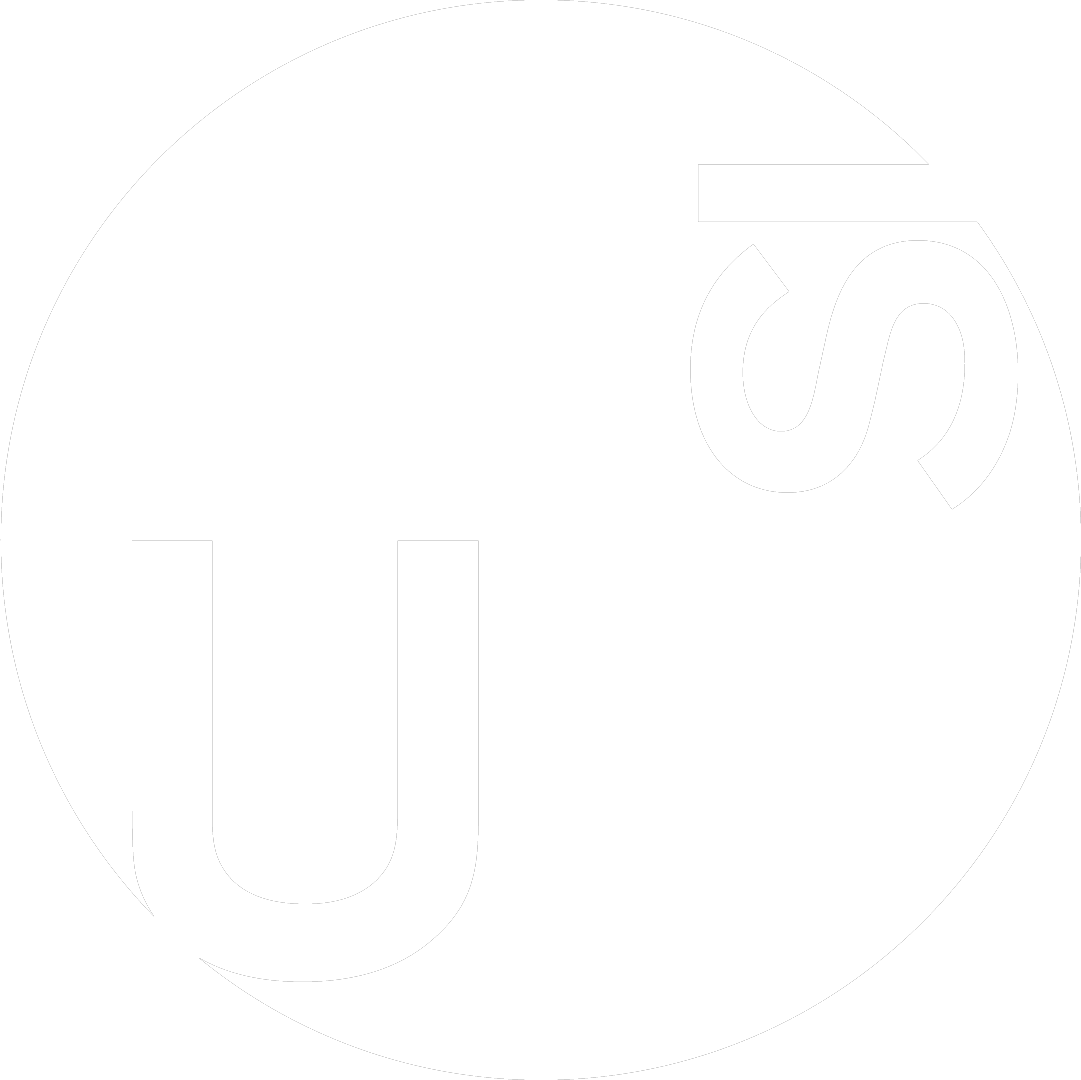 Black and white logo of Università della Svizzera Italiana (USI)